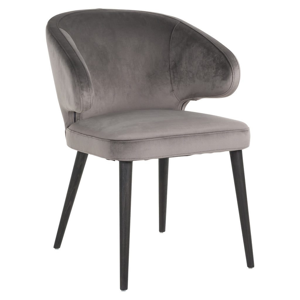 Chaise de salle à manger Indigo stone velvet