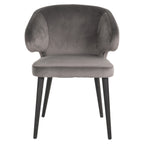 Chaise de salle à manger Indigo stone velvet