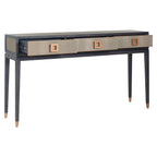 Console Bloomville brass shagreen