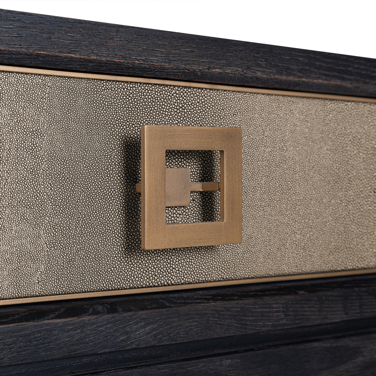 Console Bloomville brass shagreen