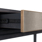 Console Bloomville brass shagreen