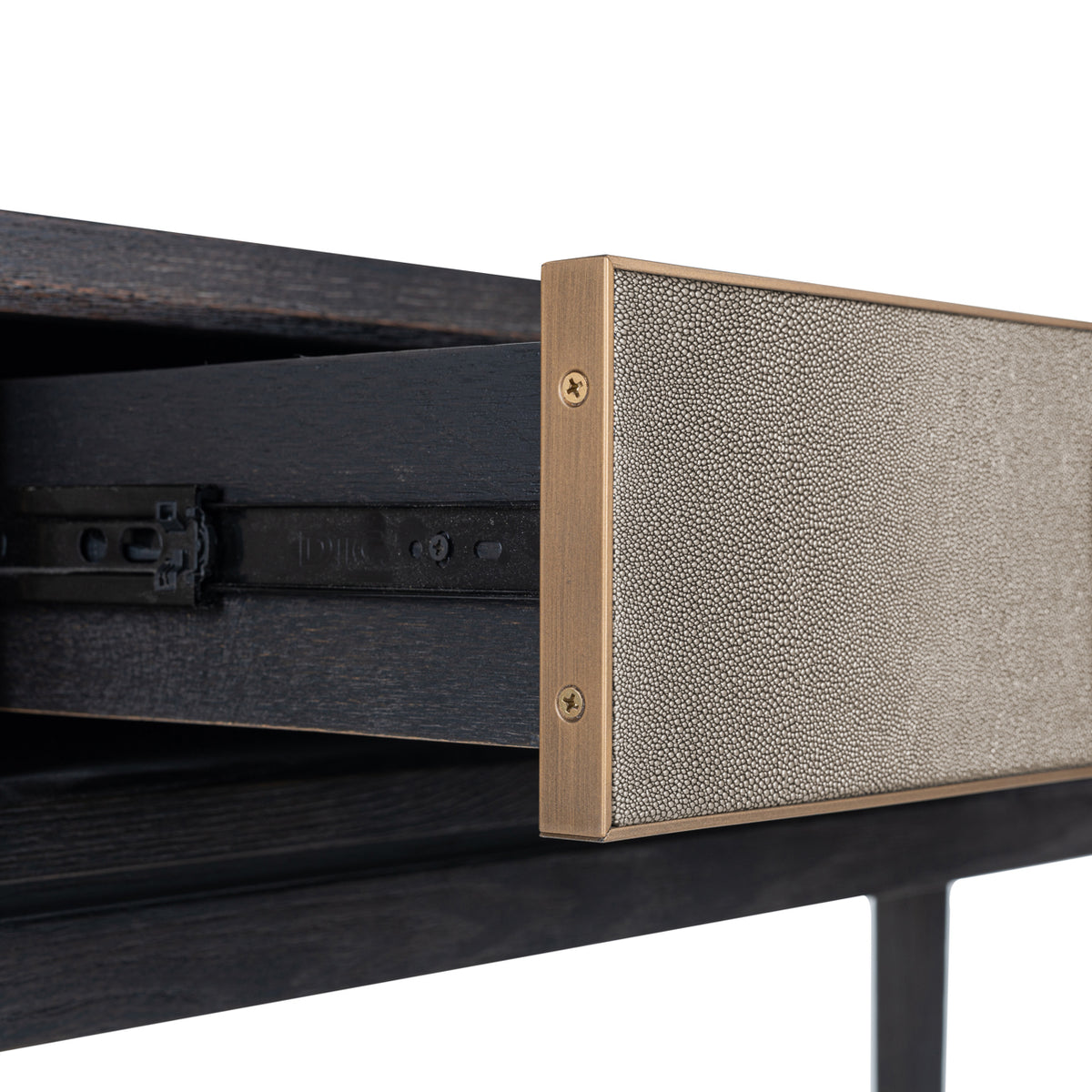 Console Bloomville brass shagreen