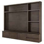 Meuble TV Lachance brown 3-doors 2-drawers