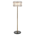 Lampe sur pied Feline brass antique