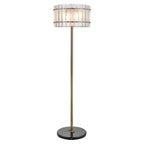 Lampe sur pied Feline brass antique
