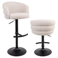 Tabouret de bar Nikki biscotti swivel fire retardant