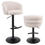 Tabouret de bar Nikki biscotti swivel fire retardant