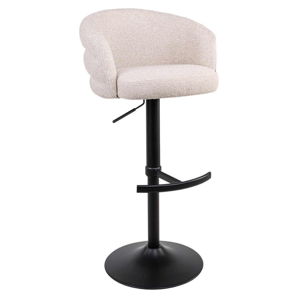 Tabouret de bar Nikki biscotti swivel fire retardant