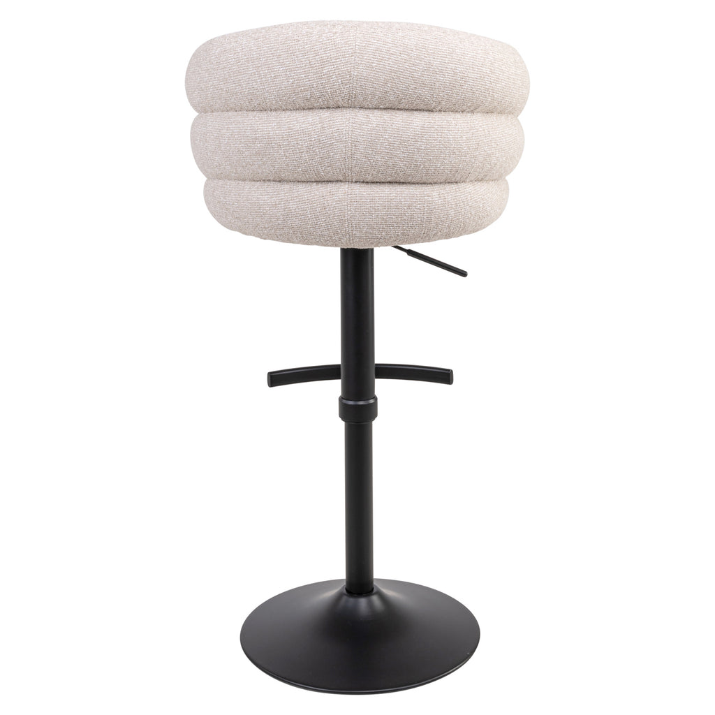 Tabouret de bar Nikki biscotti swivel fire retardant