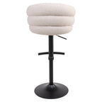 Tabouret de bar Nikki biscotti swivel fire retardant
