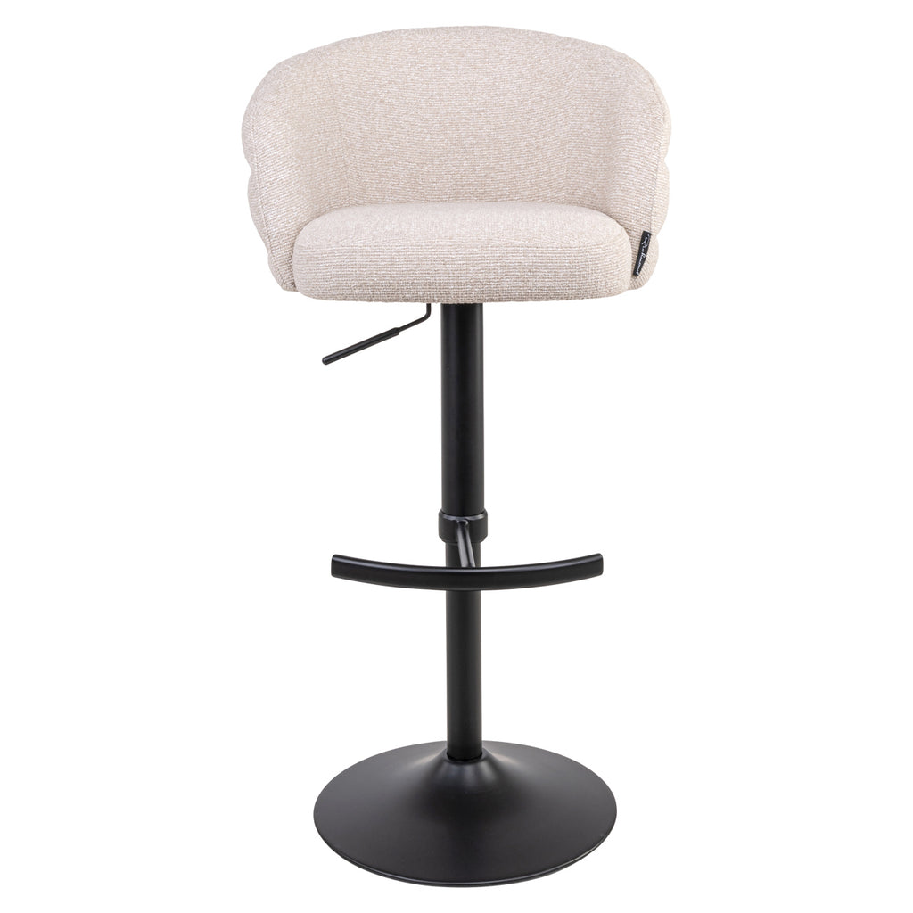 Tabouret de bar Nikki biscotti swivel fire retardant