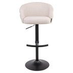Tabouret de bar Nikki biscotti swivel fire retardant