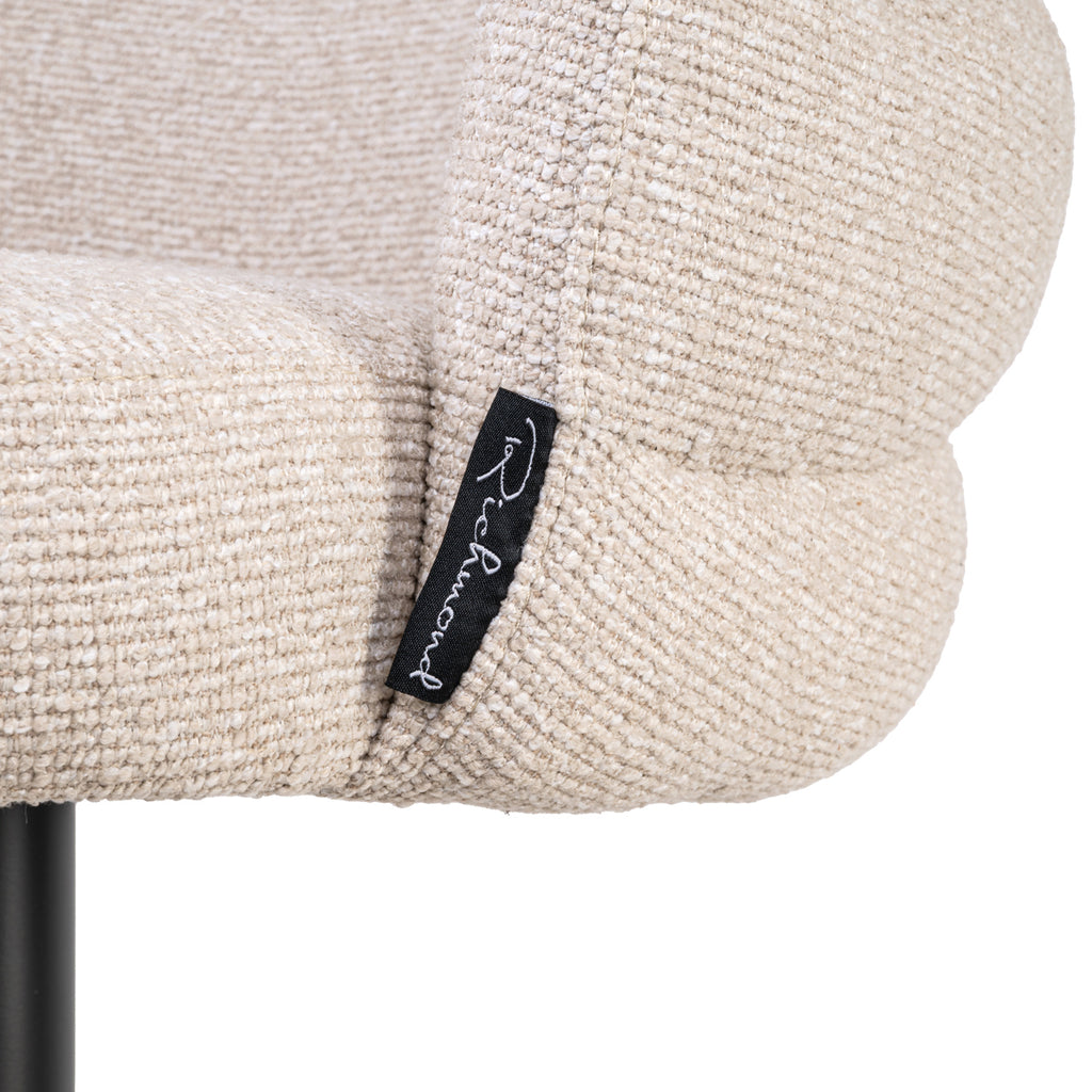 Tabouret de bar Nikki biscotti swivel fire retardant