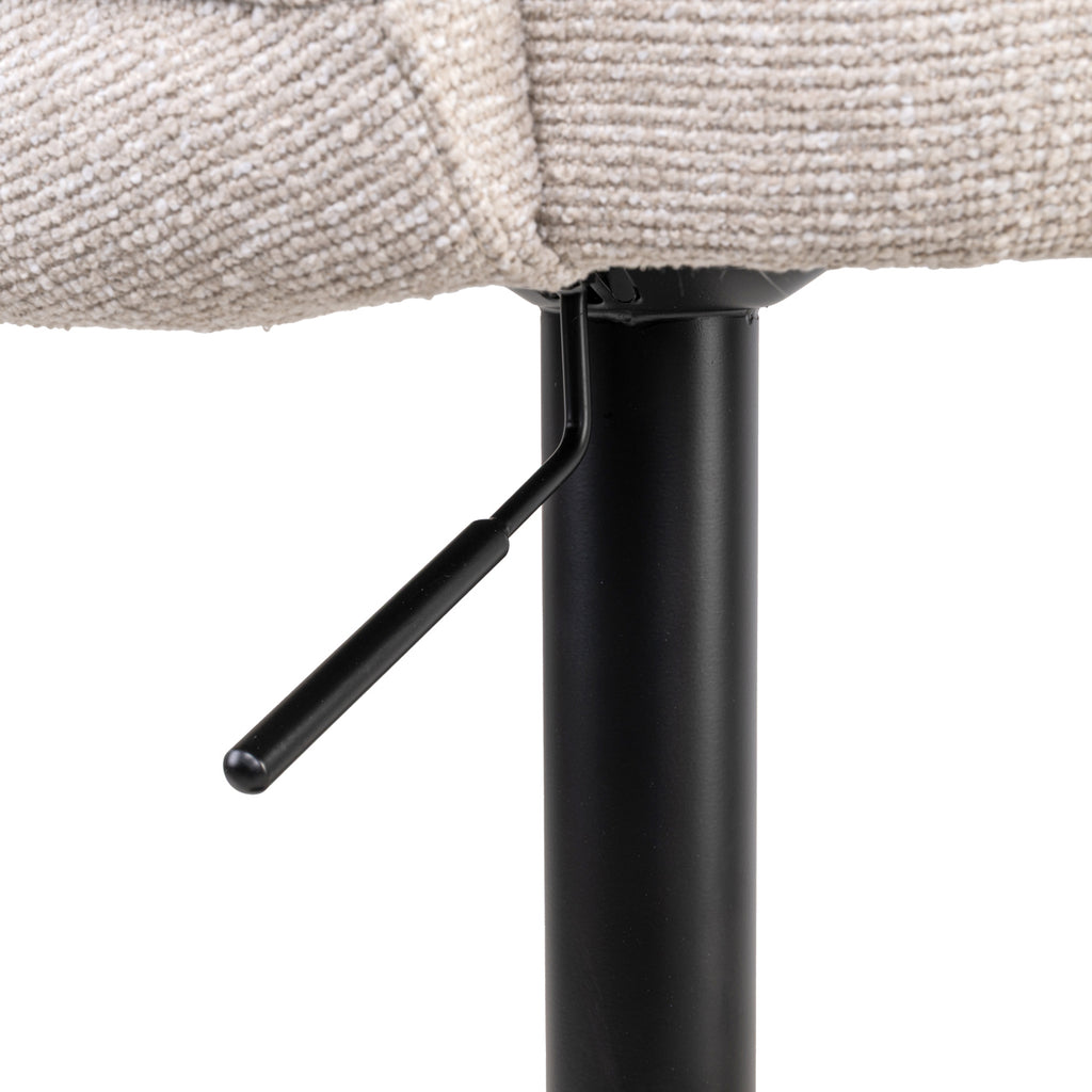 Tabouret de bar Nikki biscotti swivel fire retardant