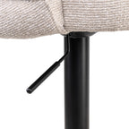 Tabouret de bar Nikki biscotti swivel fire retardant