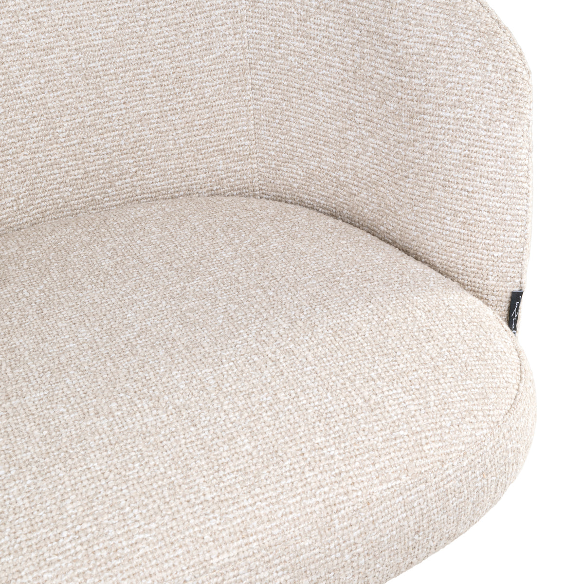 Tabouret de bar Nikki biscotti swivel fire retardant