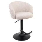 Tabouret de bar Nikki biscotti swivel fire retardant