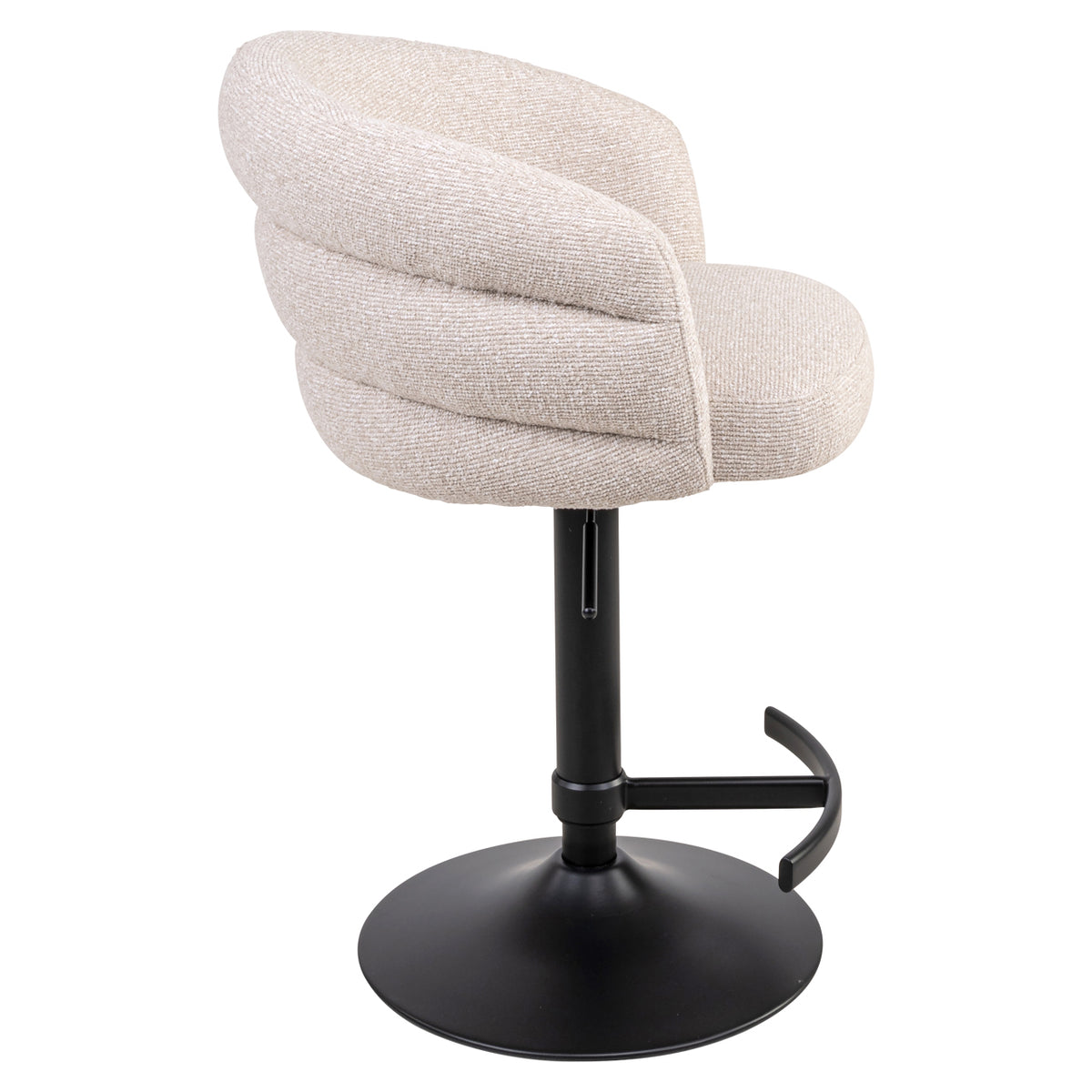 Tabouret de bar Nikki biscotti swivel fire retardant