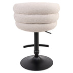 Tabouret de bar Nikki biscotti swivel fire retardant