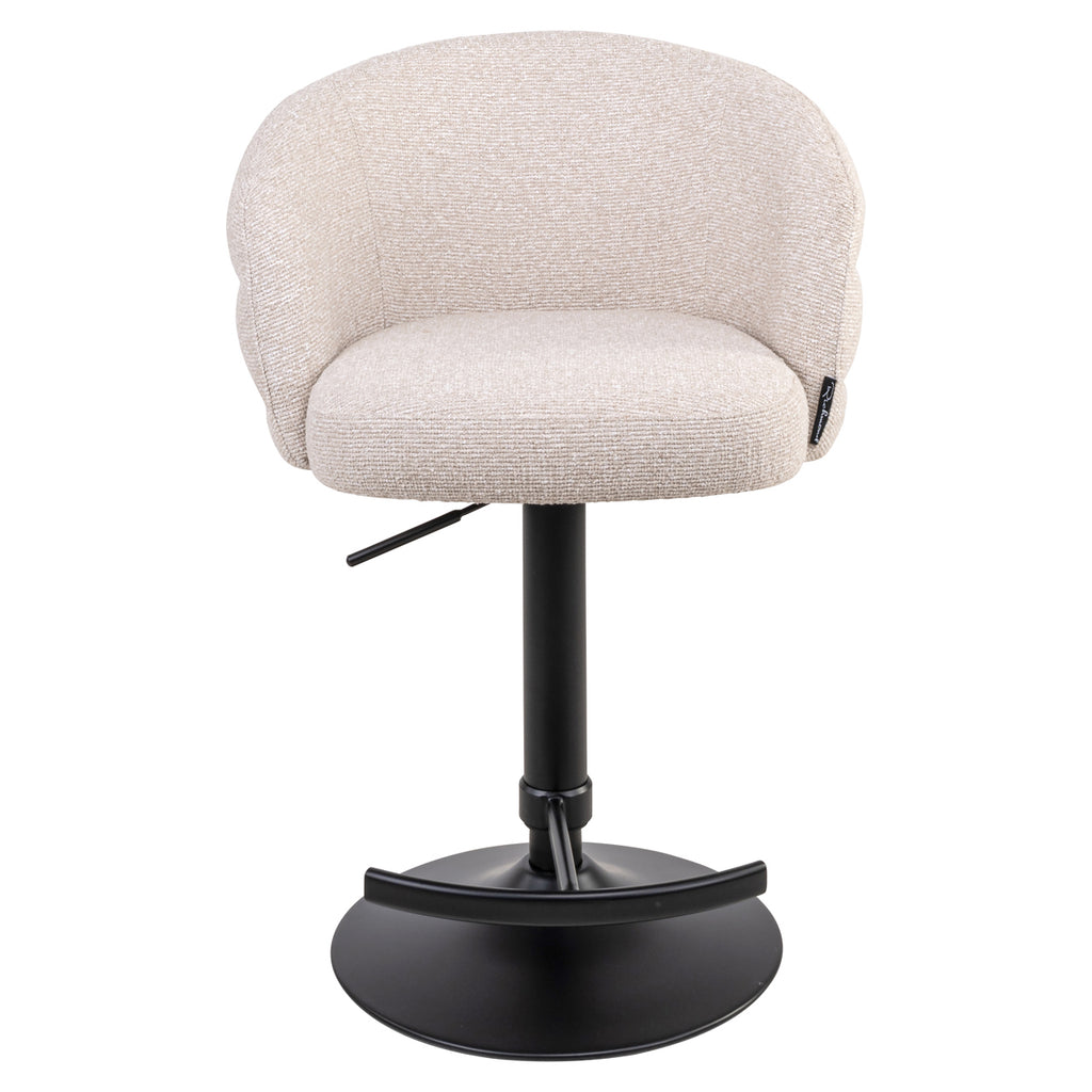 Tabouret de bar Nikki biscotti swivel fire retardant