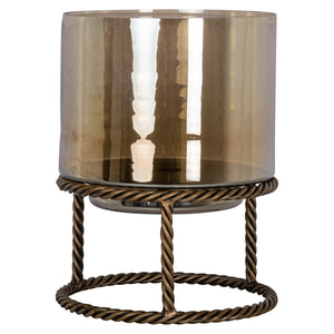 Lampe ouragan Ropia brass antique large