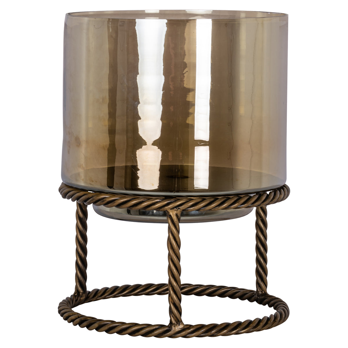 Lampe ouragan Ropia brass antique large