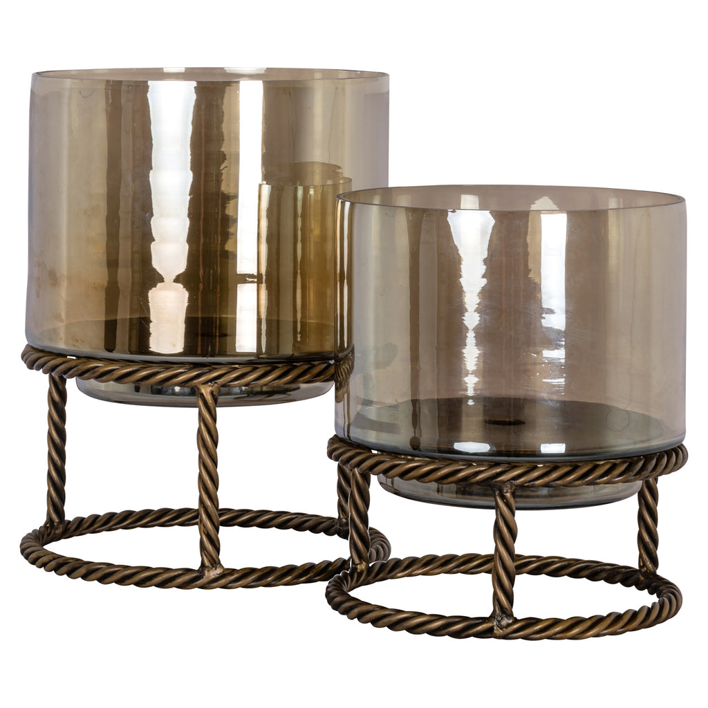 Lampe ouragan Ropia brass antique large