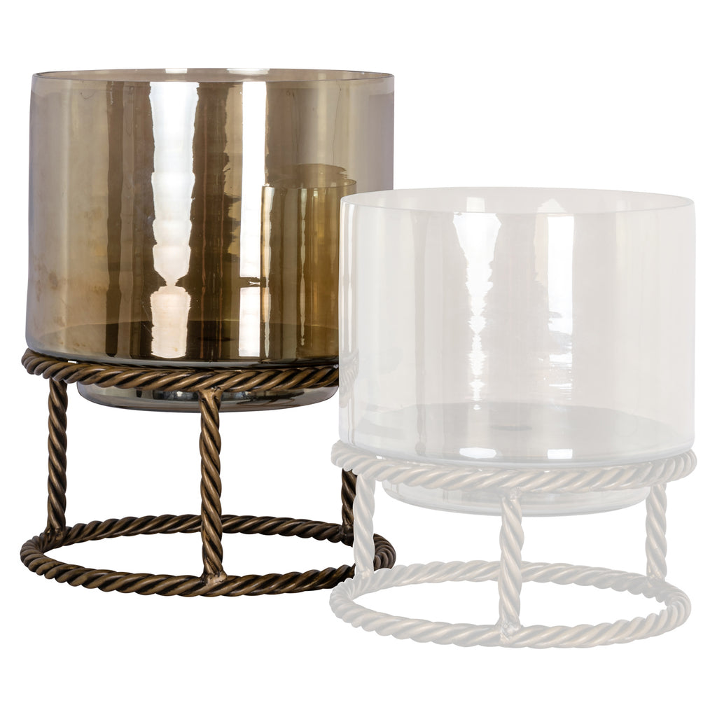 Lampe ouragan Ropia brass antique large