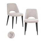 Chaise de salle à manger Tabitha natural fancy fire retardant (Set of 2)