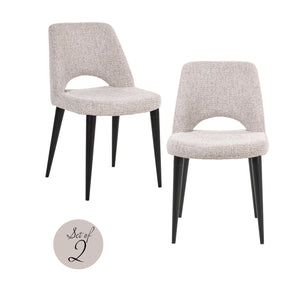 Chaise de salle à manger Tabitha natural fancy fire retardant (Set of 2)