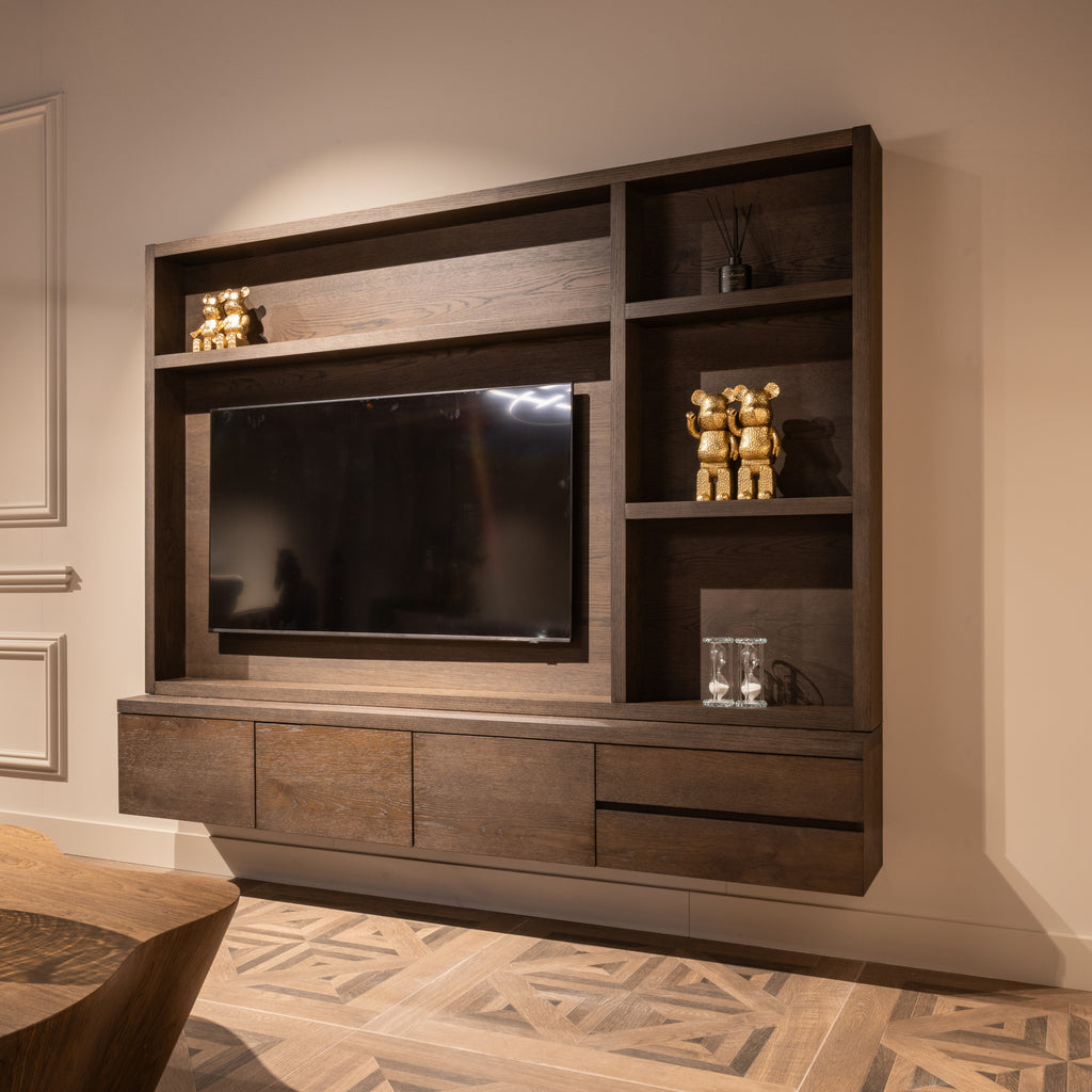 Meuble TV Lachance brown 3-doors 2-drawers