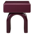 Table de chevet Bennet burgundy 1-drawer