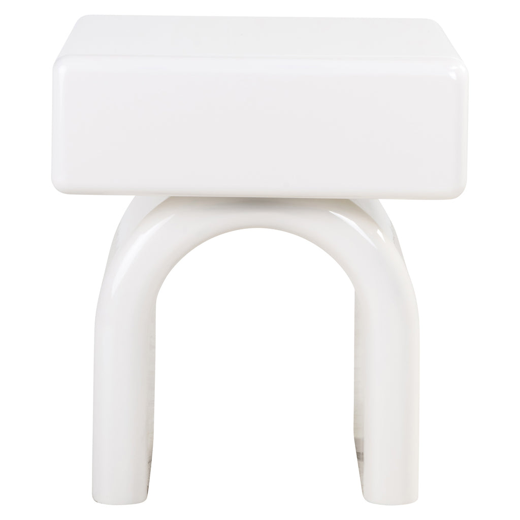Table de chevet Bennet coconut milk 1-drawer