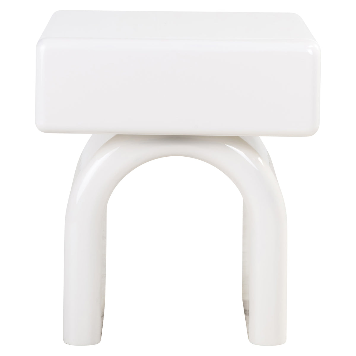 Table de chevet Bennet coconut milk 1-drawer
