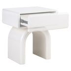 Table de chevet Bennet coconut milk 1-drawer
