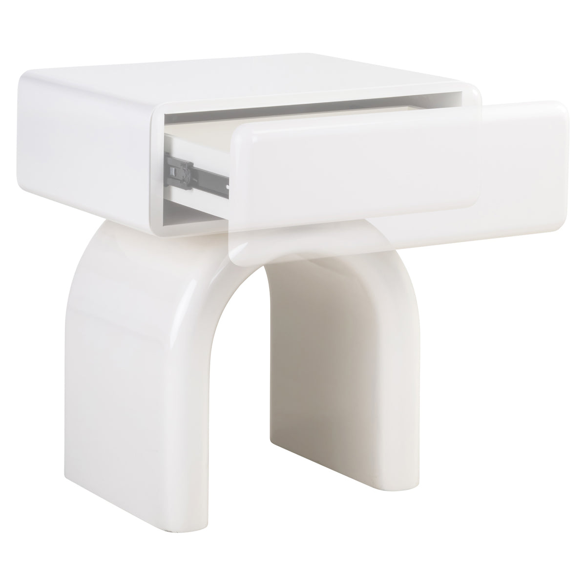 Table de chevet Bennet coconut milk 1-drawer