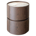 Table de chevet Ellery brown 2-drawers