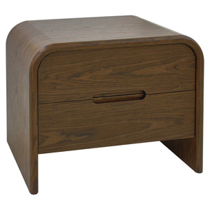 Table de chevet Bedford brown 2-drawers