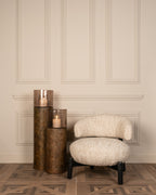 Fauteuil lounge Ornella beige angora