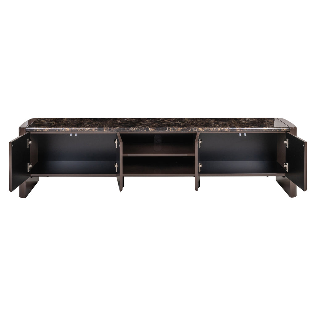 Meuble TV Almundi chocolat brown