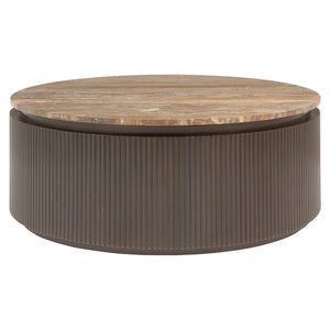 Table basse Russo ash brown 90Ø