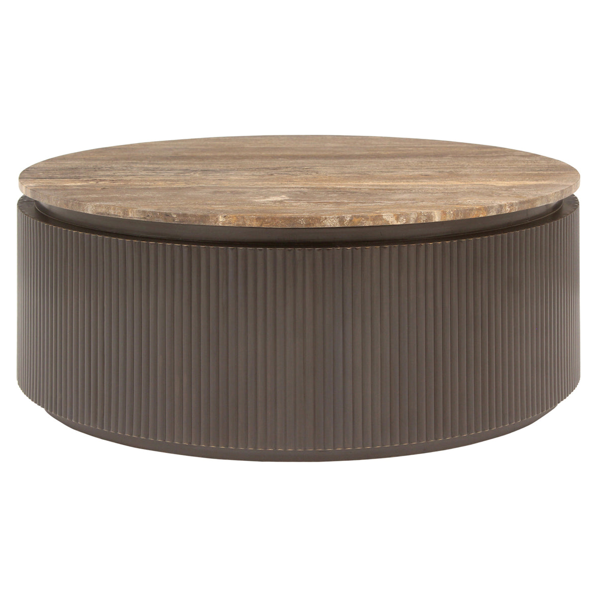 Table basse Russo ash brown 90Ø