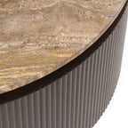 Table basse Russo ash brown 90Ø