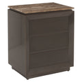 Table de chevet Russo ash brown 3-drawers