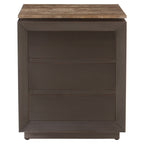 Table de chevet Russo ash brown 3-drawers