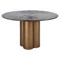 Table à manger Glastonburry gold antique 135Ø