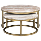 Table basse Bottega Blush beige (Set of 2)