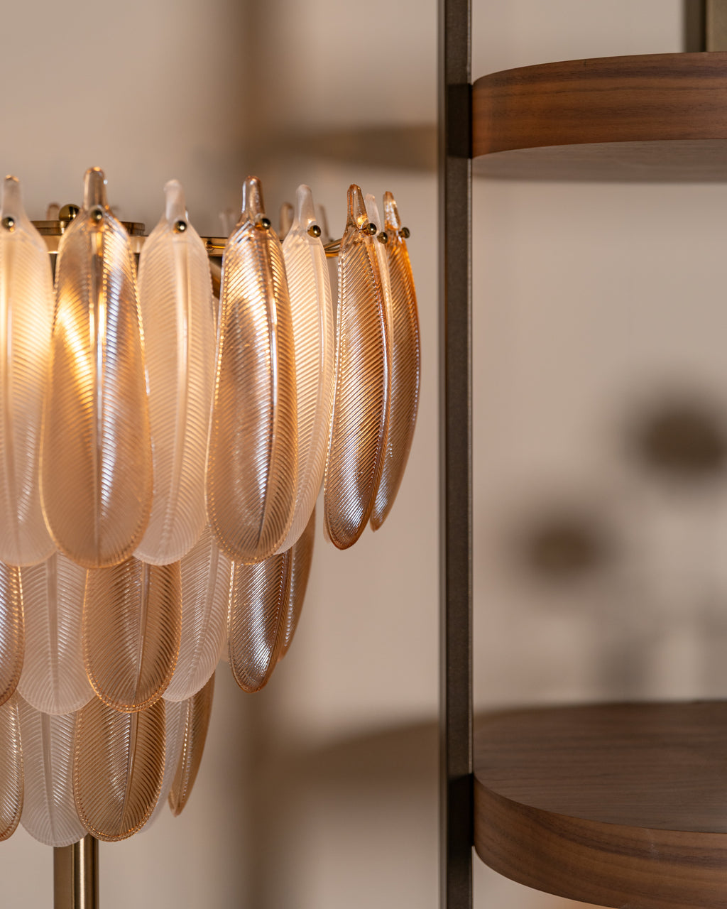 Lampe sur pied Chloe brass antique
