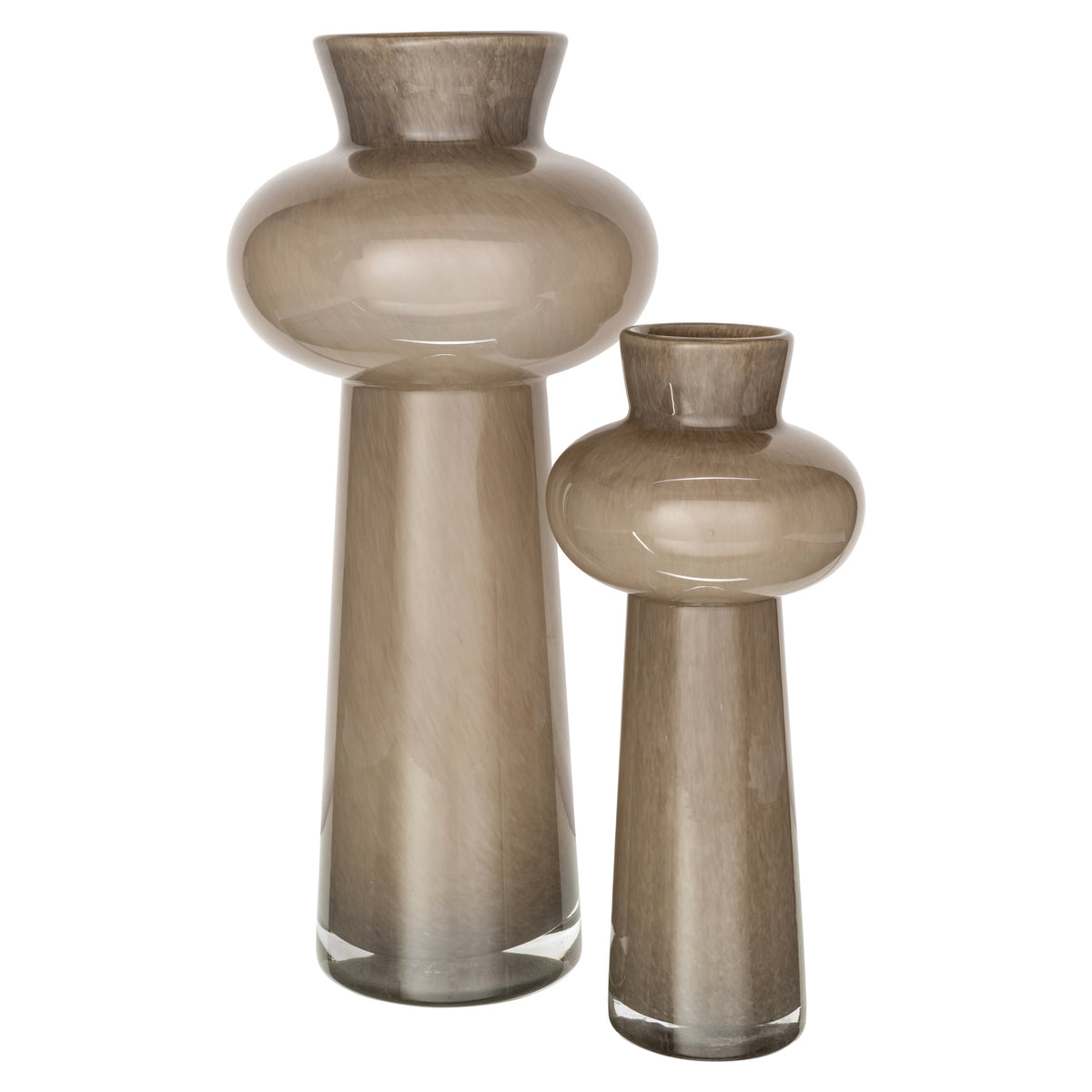 Vase Lunor taupe large