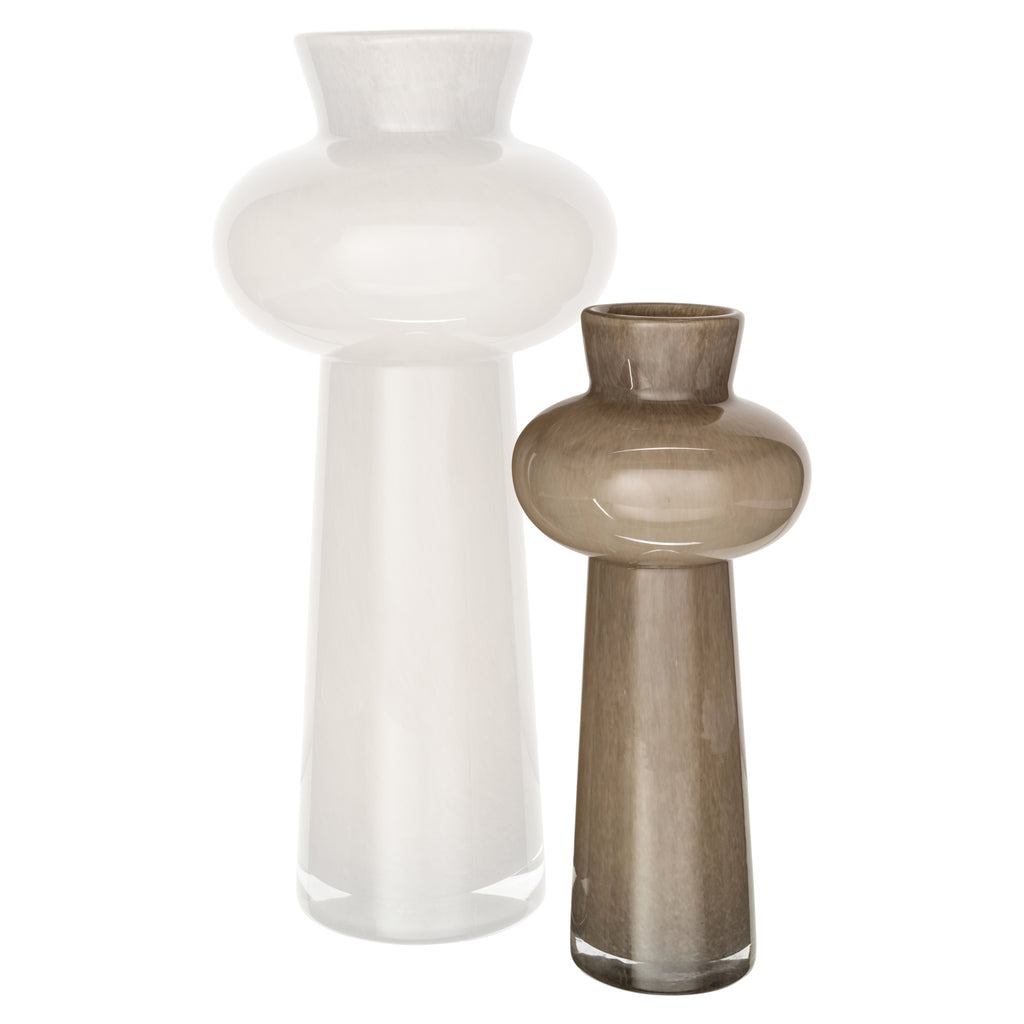 Vase Lunor taupe large